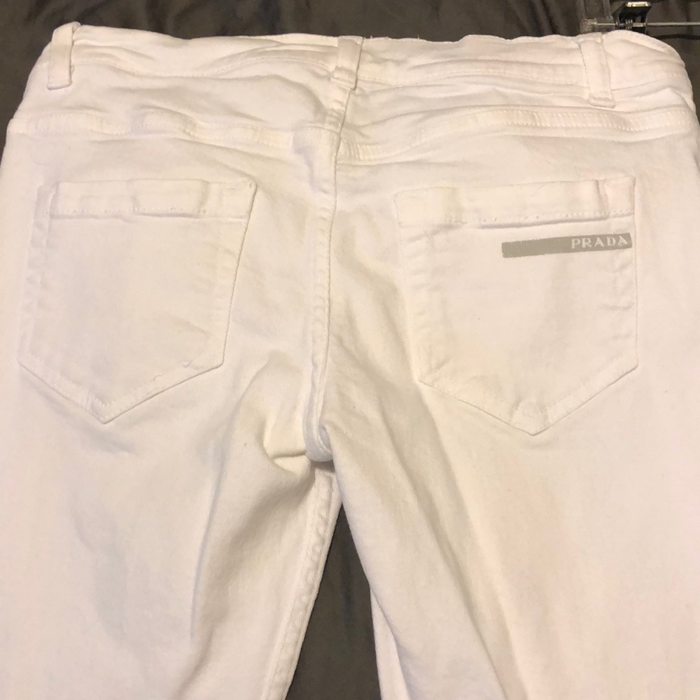 Prada Jeans. White Classic Fit. View 4